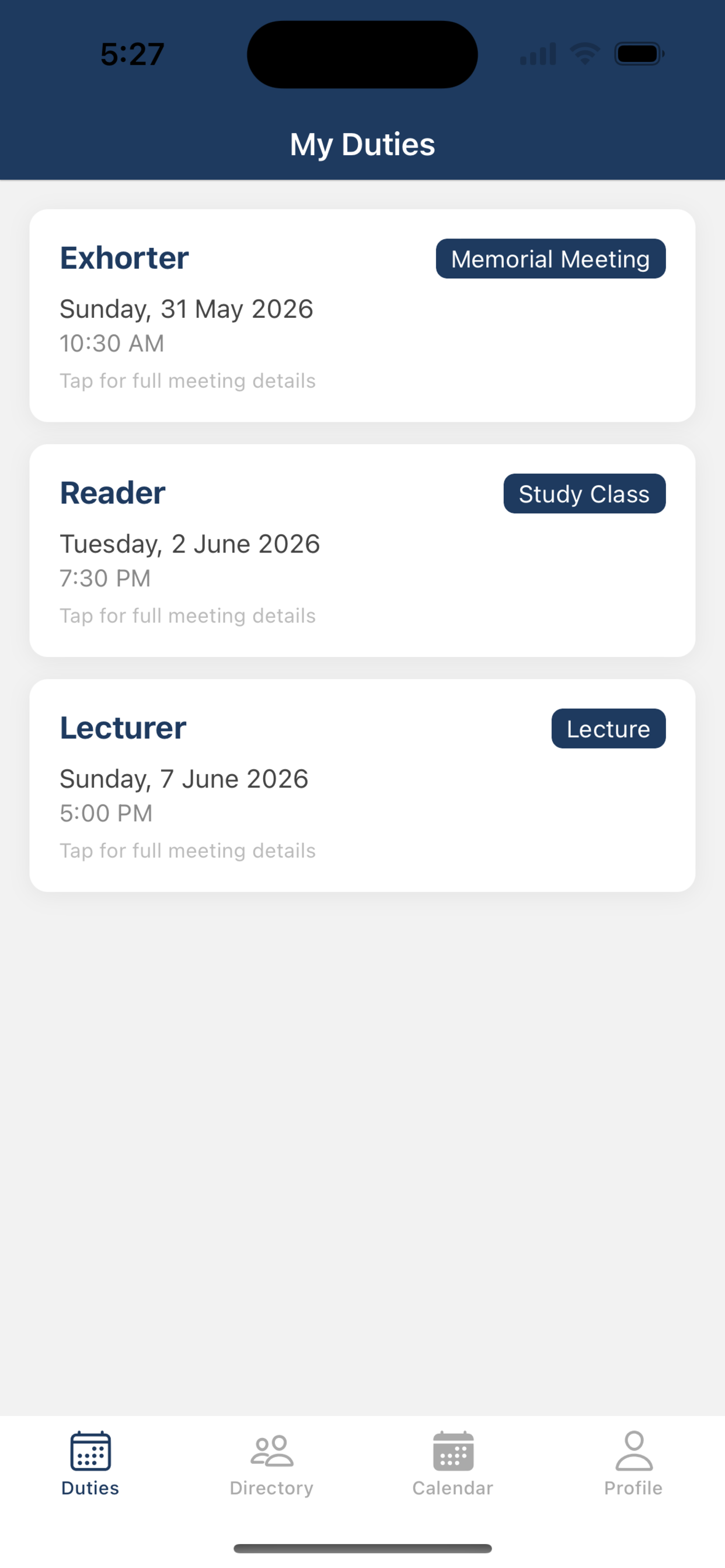myEcclesia screenshot 3