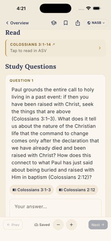 Examine the Scriptures iPhone screenshot