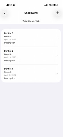 GradTrack: Pre-Health Tracker screenshot