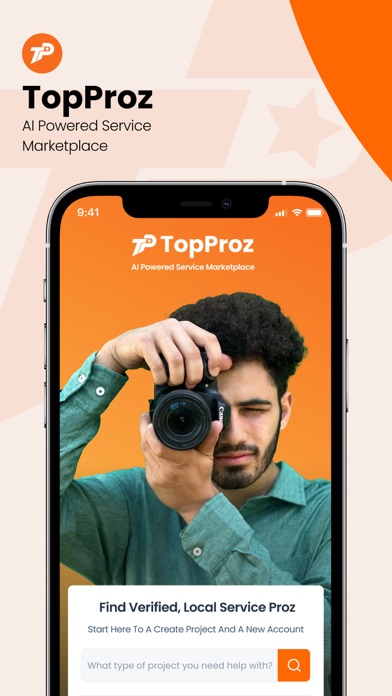 TopProz - Customer App iPhone screenshot 1 - Business app