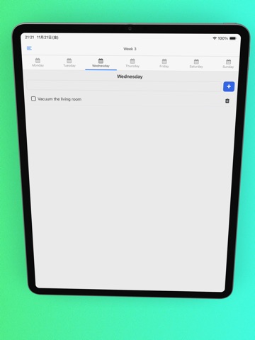 Weekly-Monthly-Todo iPad screenshot