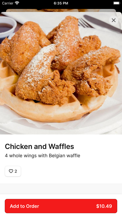Eddys Chicken and Waffles iPhone screenshot 3 - Food & Drink app