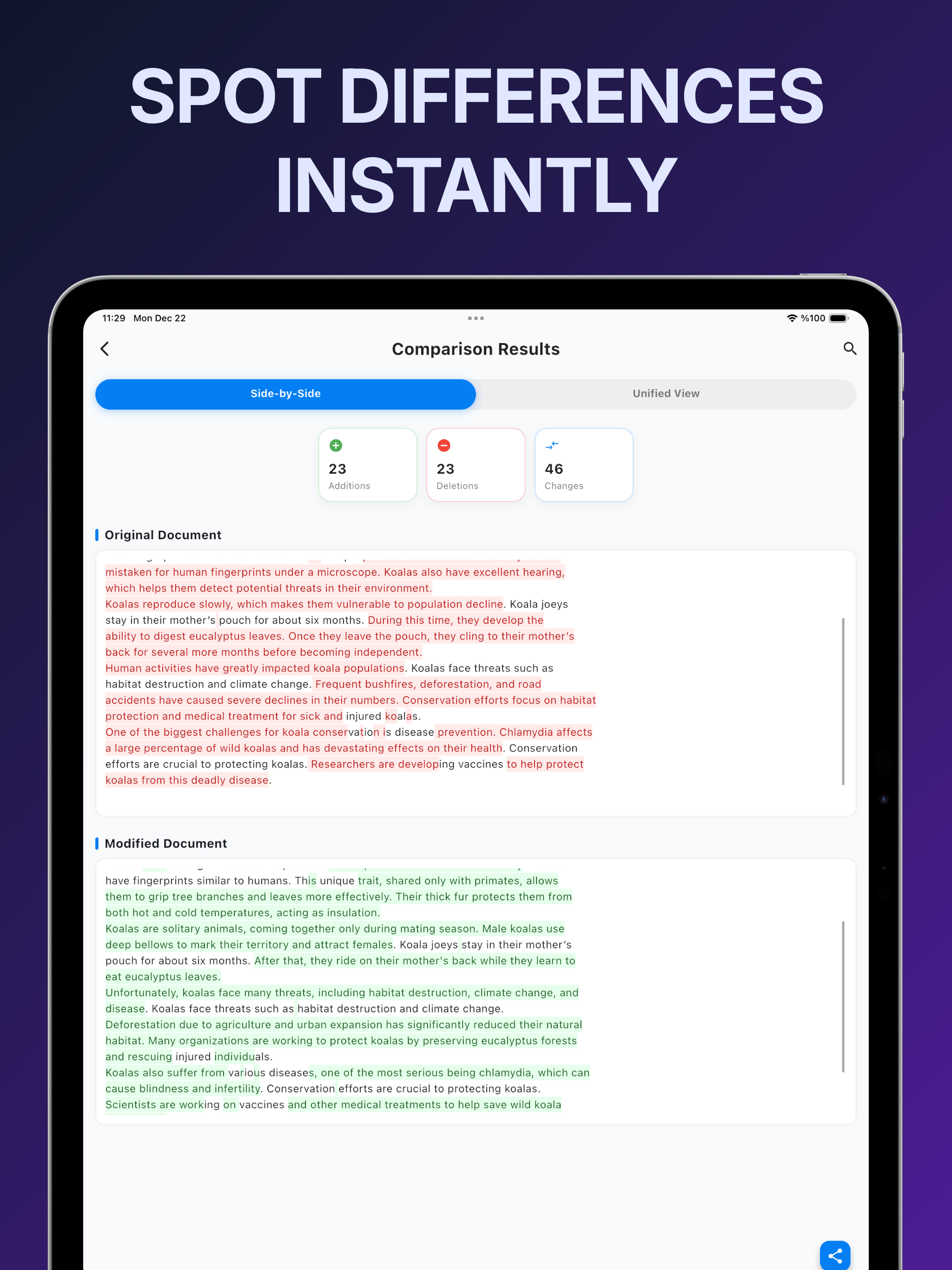 DocCompare: PDF & Word Compare screenshot 5