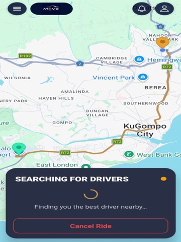 Move by legacy mobility iPad screenshot