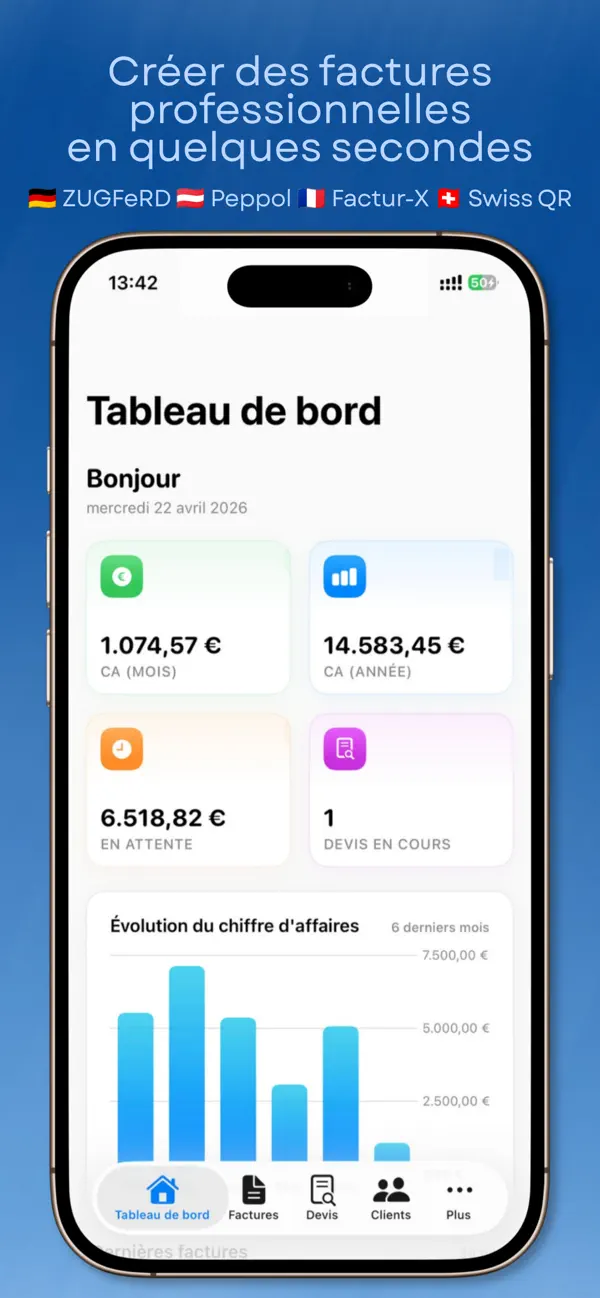 Screenshot #1 pour Facture Directe : Devis