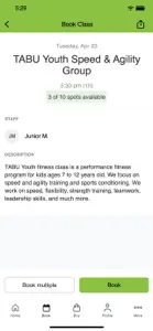 TABU Fitness screenshot #3 for iPhone