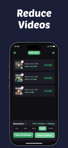 Video Compressor & Resize iPhone screenshot