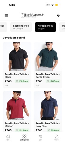 BlankApparel.in screenshot