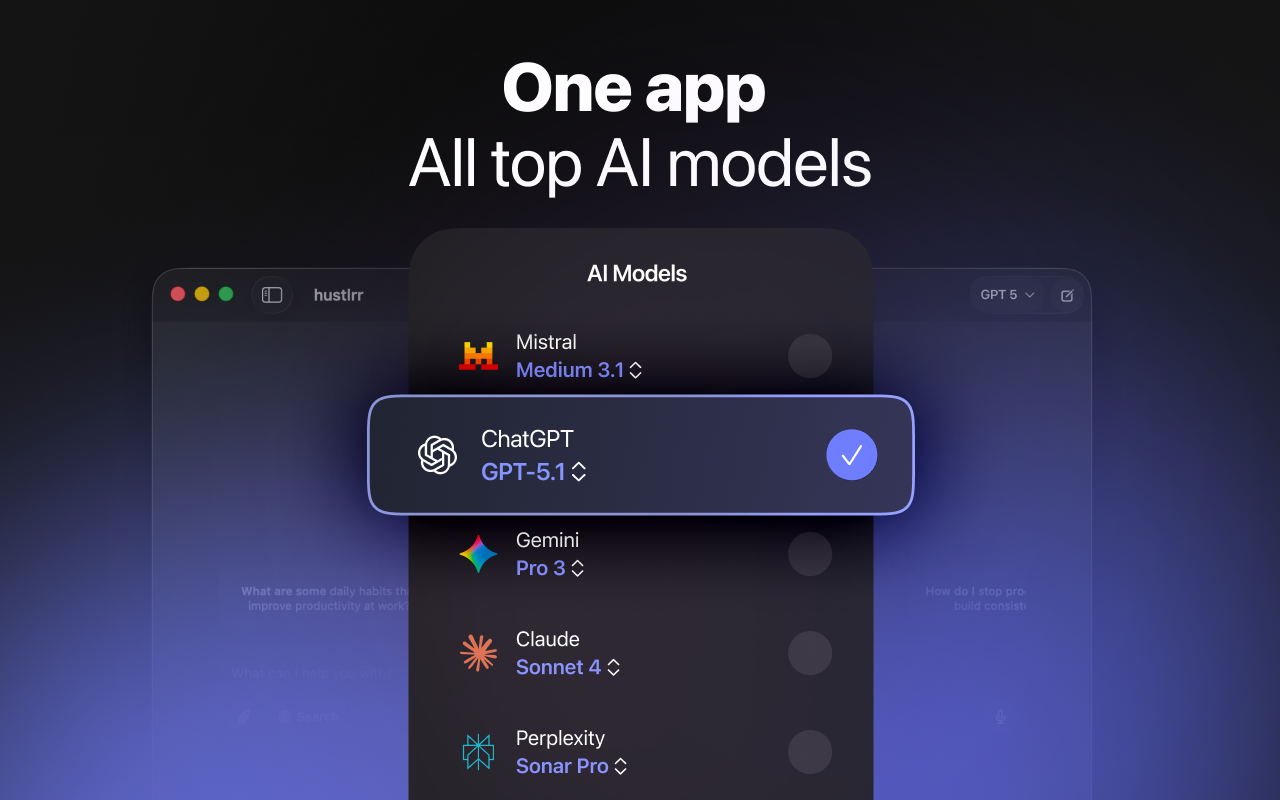 hustlrr - Question AI Chat