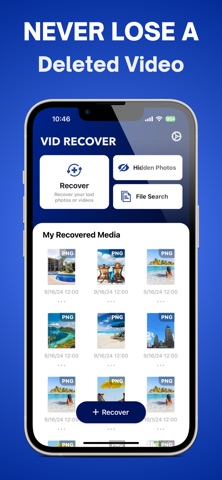 Video Recovery: Restore Files iPhone screenshot