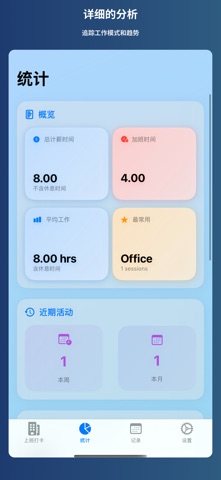 工作时间管理 screenshot