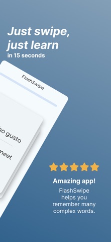 FlashSwipe — Learn words fast Screenshot 2 of 5