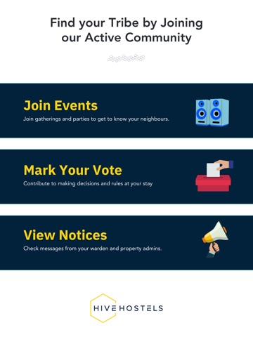 The Hive Hostels | Student App iPad screenshot