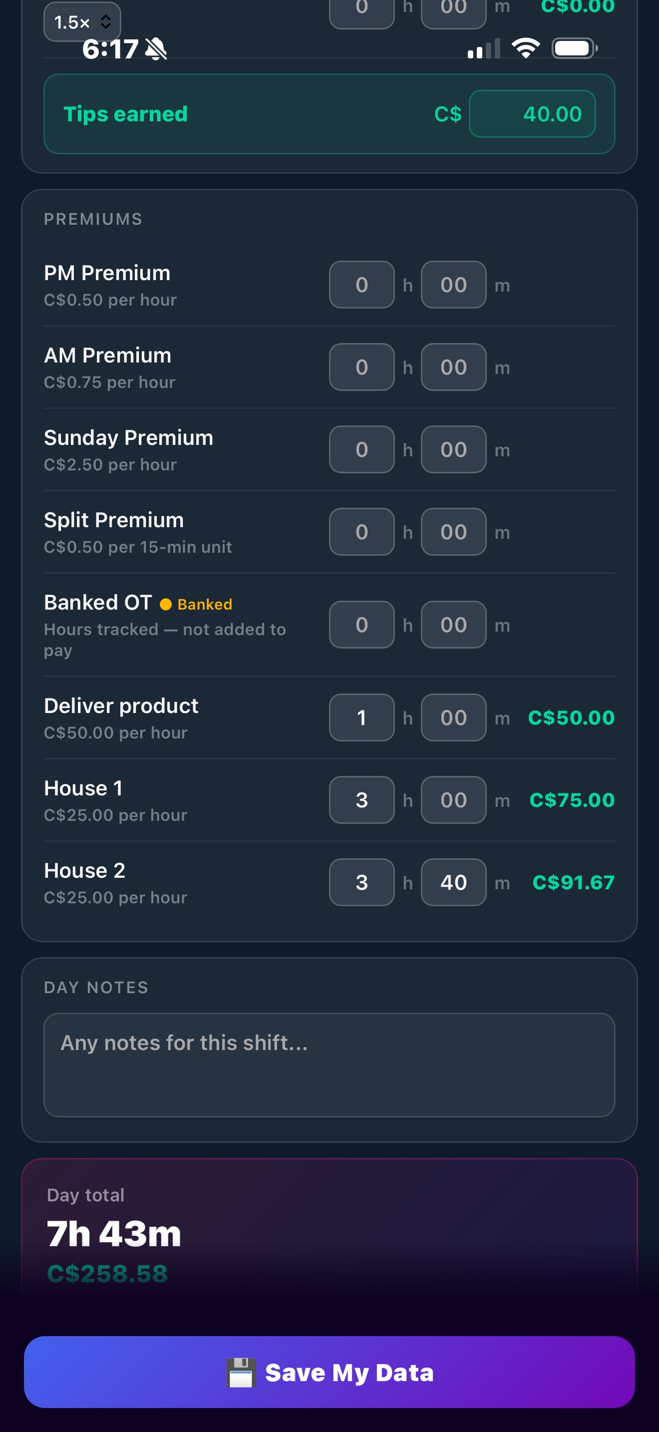Screenshot 3 of Shift-Logix Ledger