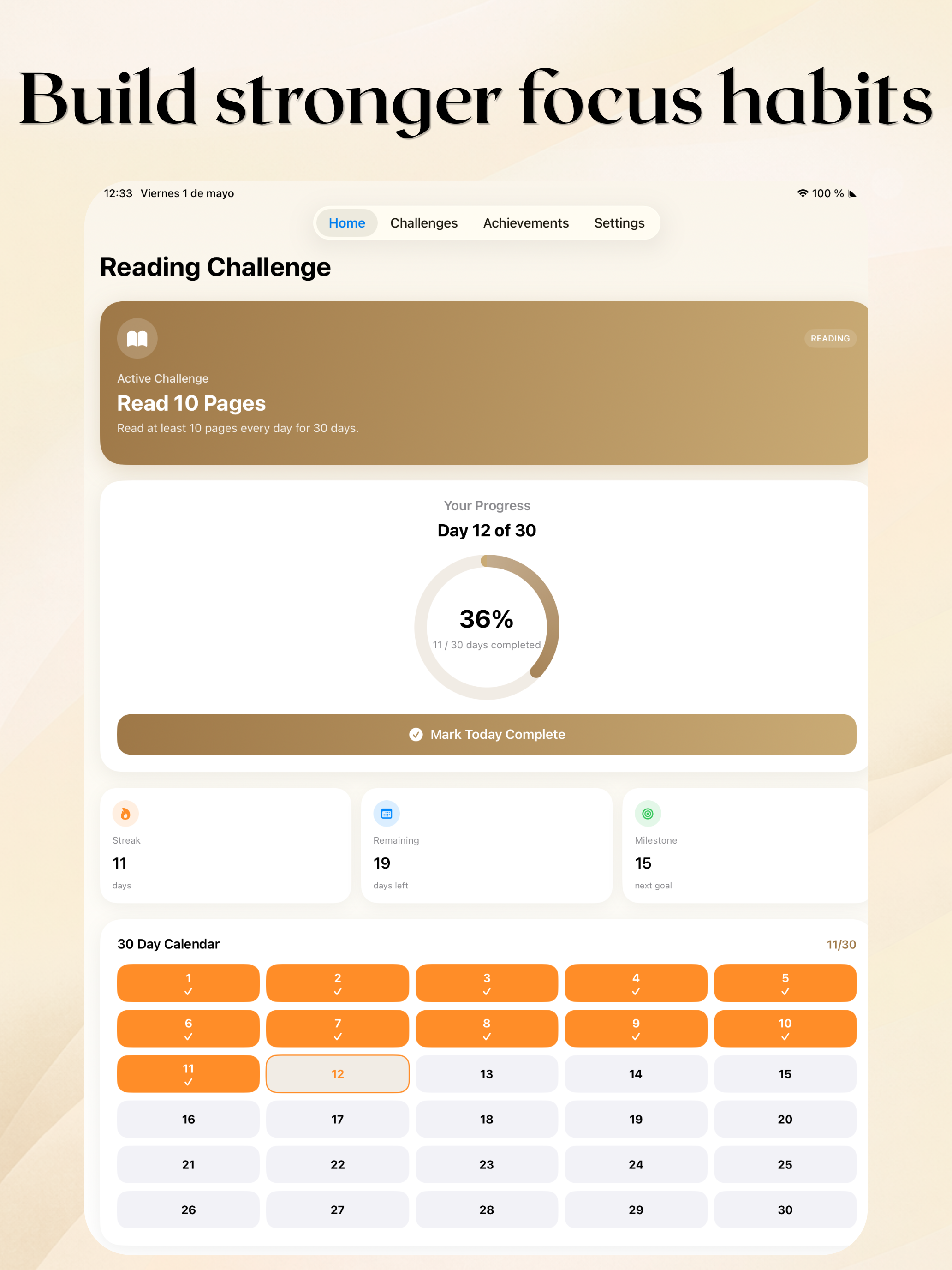 30 Day Reading Challenge screenshot 8