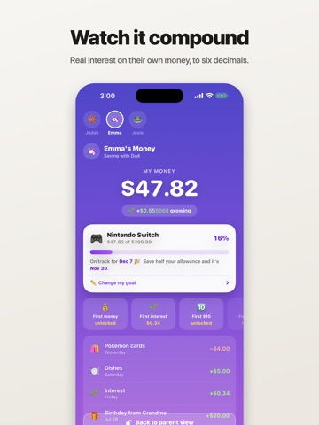 Beanstalk: Allowance Tracker iPad screenshot