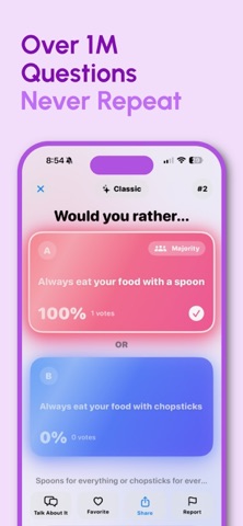 Would You Rather Gametime AI iPhone screenshot