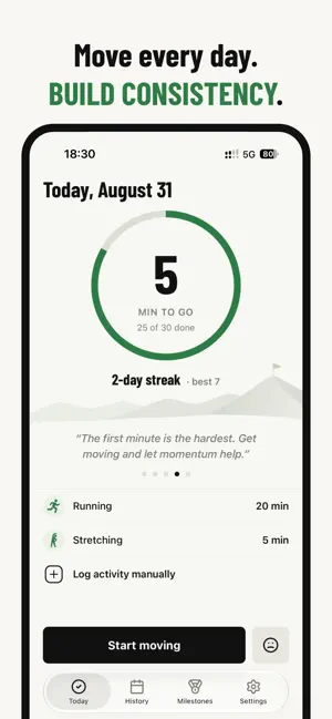 UNSKIP: Fitness Habit Tracker screenshot 1