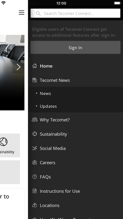 Tecomet Connect Screenshot 2 of 3
