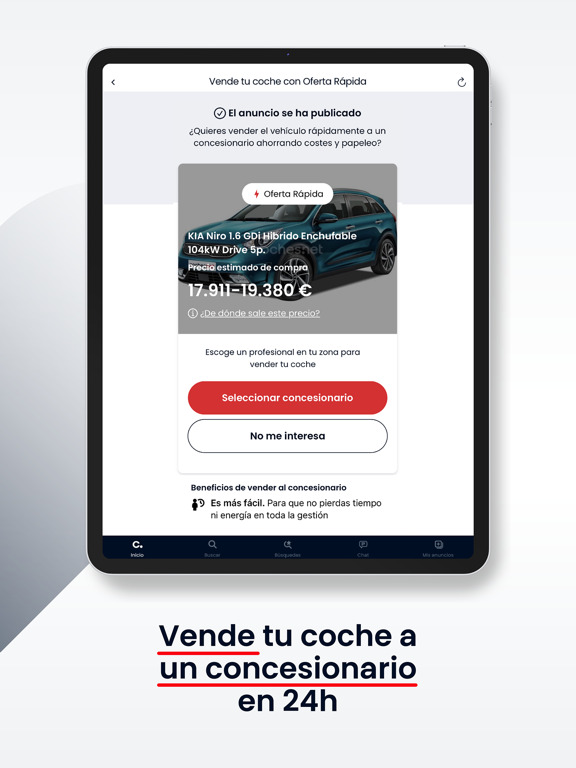Coches.net Coches Segunda Mano iPad screenshot 7 - Lifestyle app