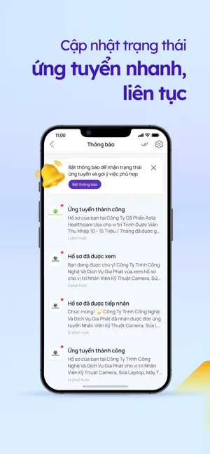 Vieclam24h: Tìm Việc Nhanh iPhone screenshot 2