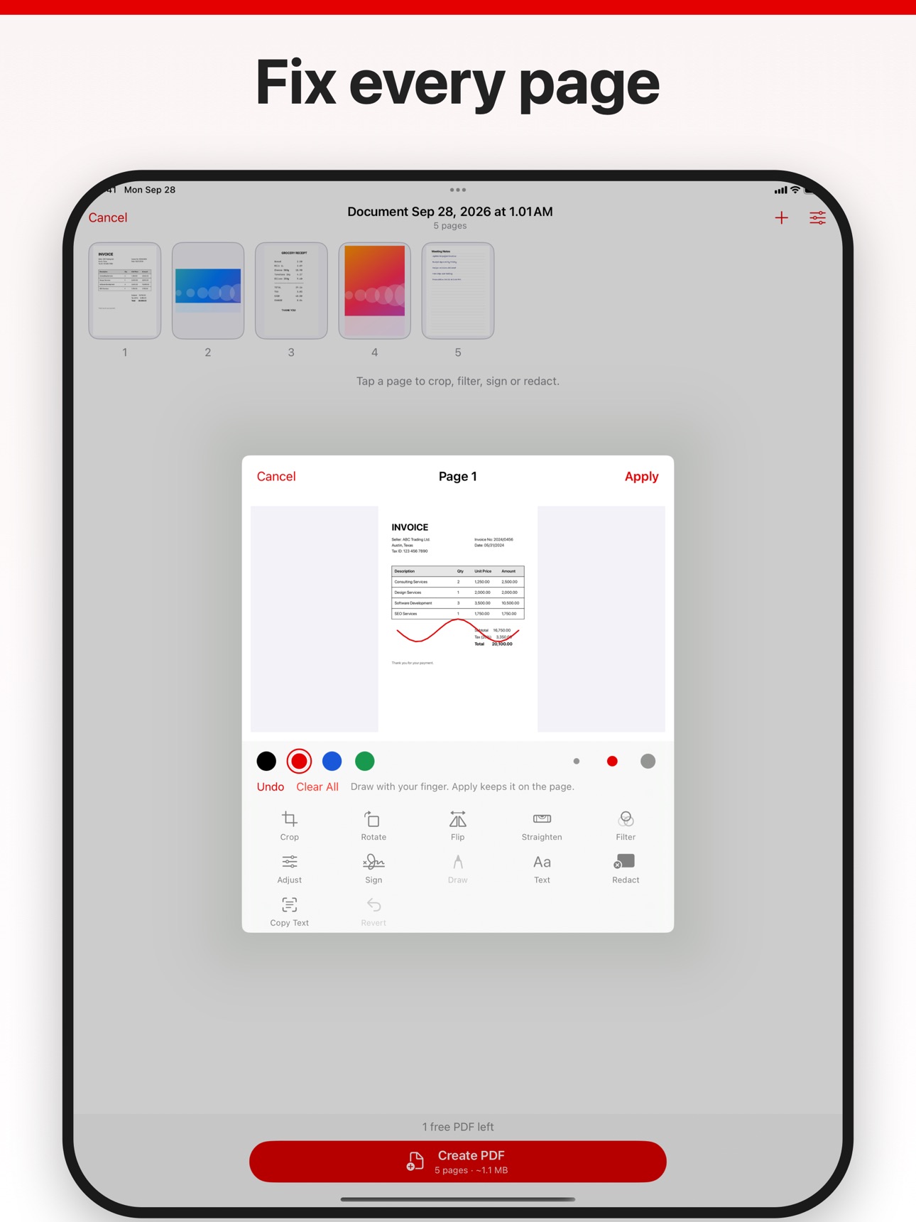Screenshot 8 of PixDoc: Photo to PDF Converter