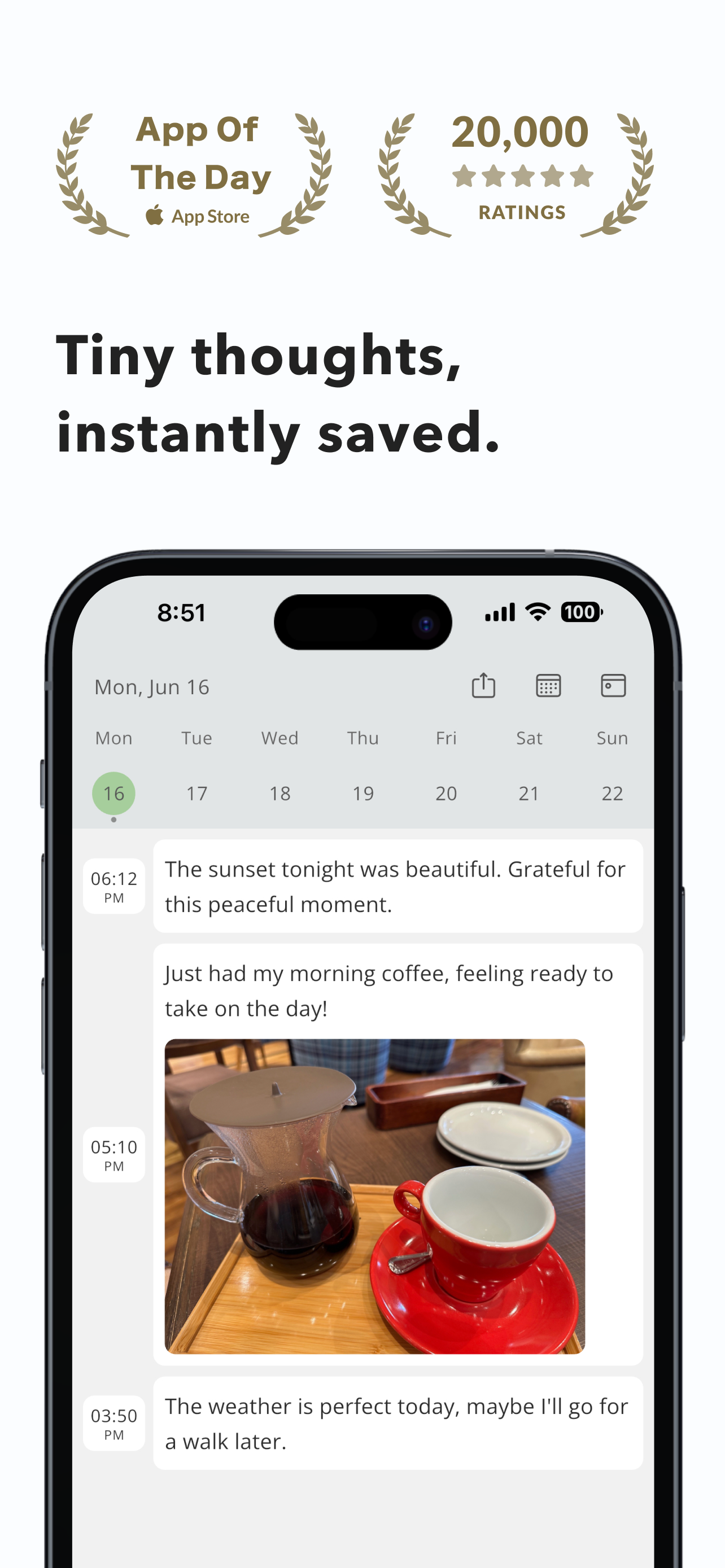DrawerJournal - Daily Timeline
