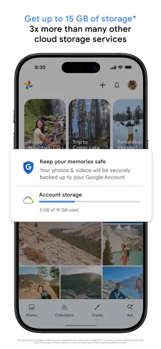 Google Photos: Backup & Edit App Store screenshots