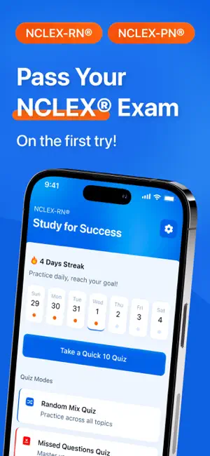 NCLEX Test 2026 | Prep RN & PN iPhone screenshot 1