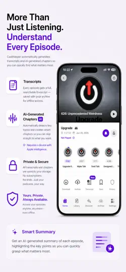 CastKeeper: Podcast Player iPhone Ekran Görüntüsü 3