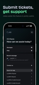Lucid Trading App screenshot