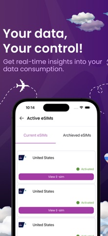 Prune: eSIM Travel & Internet screenshot