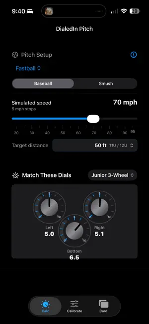 DialedIn Pitch Calculator screenshot 2