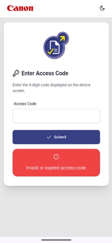 Authorized Send Connect iPhone screenshot