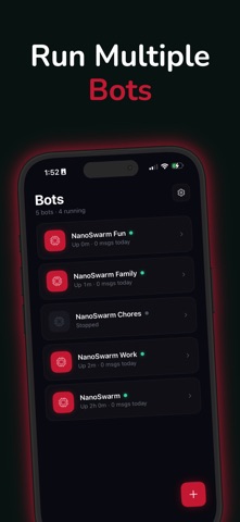 Nanoswarm: OpenClaw App iPhone screenshot
