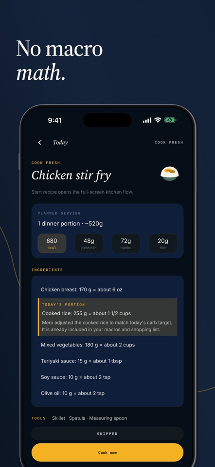 Mero Performance Meal Planner screenshot 3
