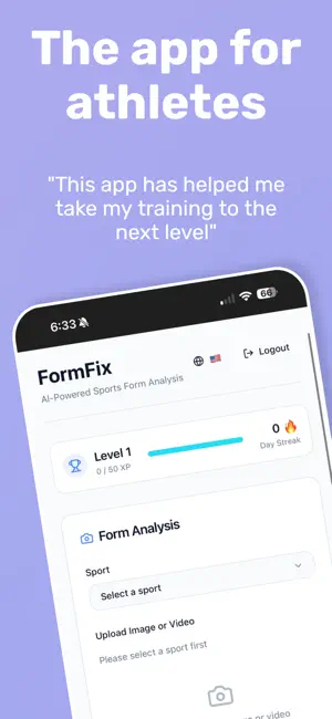 Formfix - AI Sports Coach screenshot 1