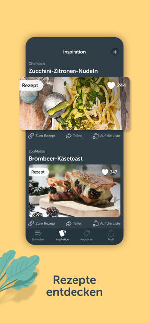 Bring! Einkaufsliste & Rezepte Screenshot
