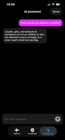Cabin Check -  Baggage Guide screenshot