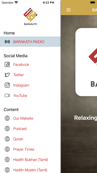 Barakath Radio Screenshot