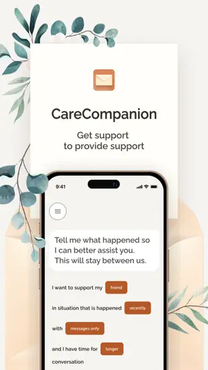 CareCompanion: empathy guide screenshot 1