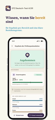 DTZ German Exam A2-B1 iPhone screenshot