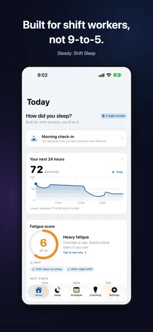 Steady: Shift Sleep screenshot 1