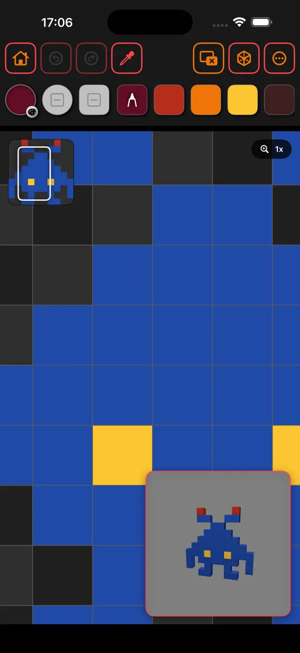 Screenshot #2 pour Pixel Art 2D to Voxel 3D