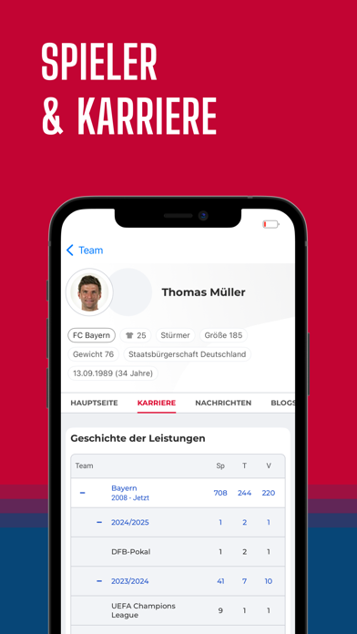Bayern Live – Fussball App Screenshot
