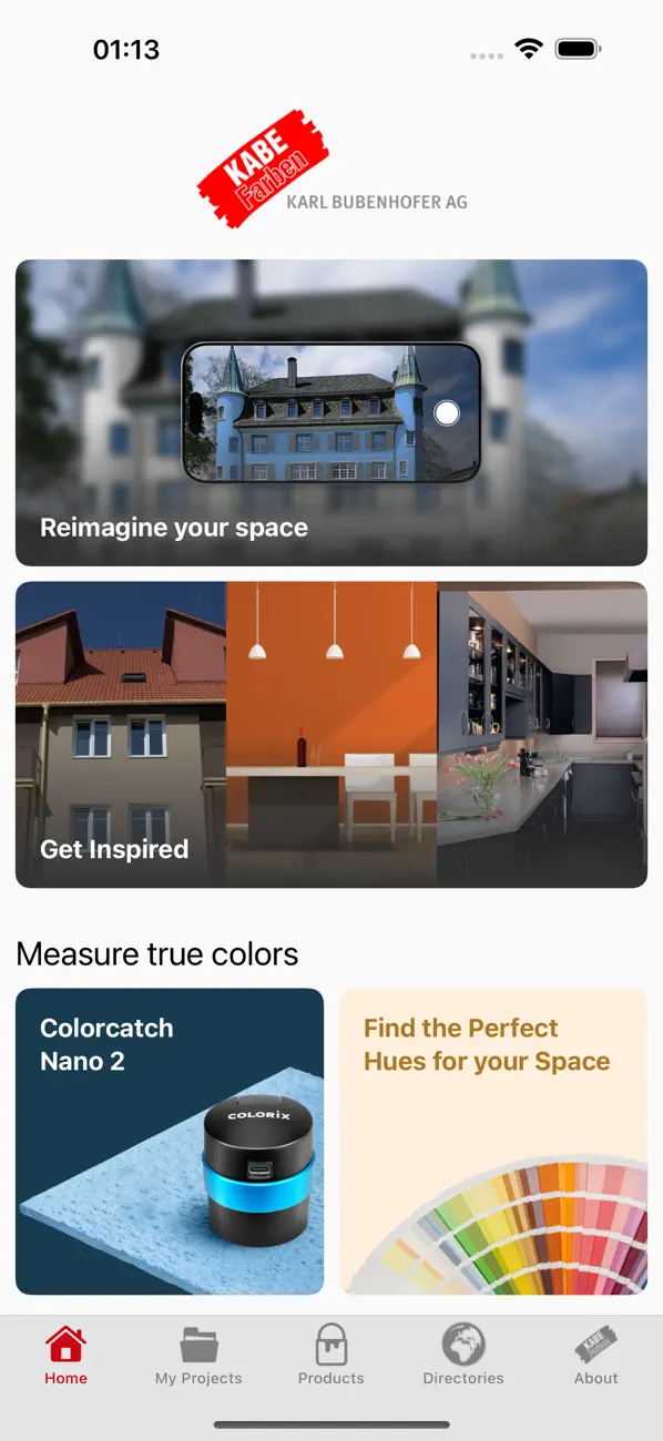#1. KABE-Farben (iOS) Ved: Colorix SA