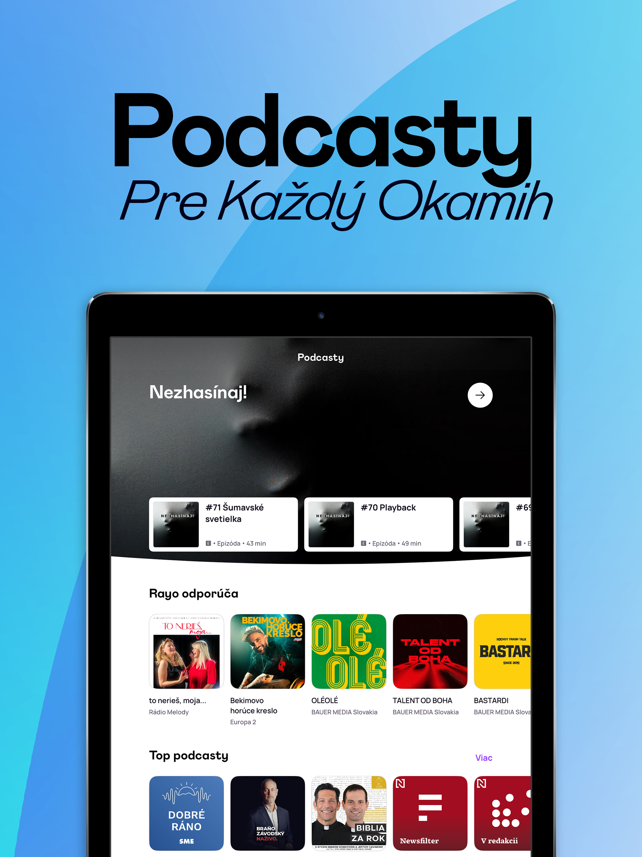 Rayo: Rádiá a podcasty