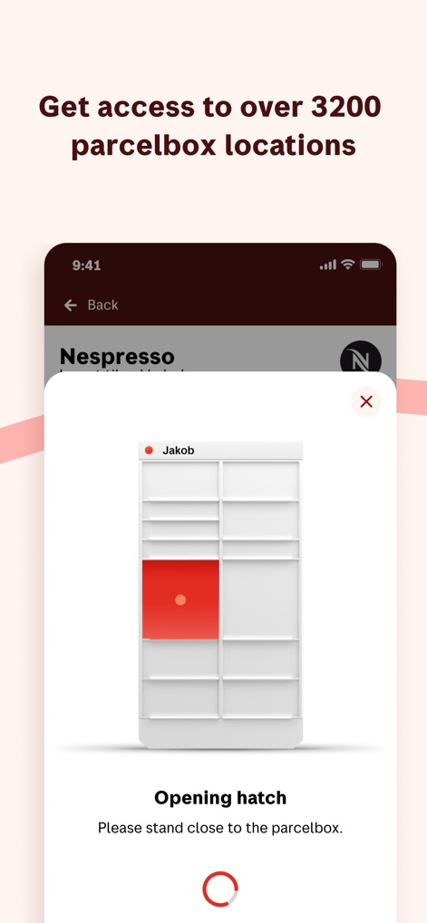 Posten - The app provides a visual parcelbox compartment map and facilitates direct hatch opening, ensuring convenient and secure package collection.