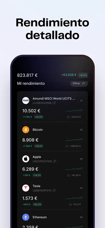 Finary : Patrimoine & Budget screenshot 8 of 10