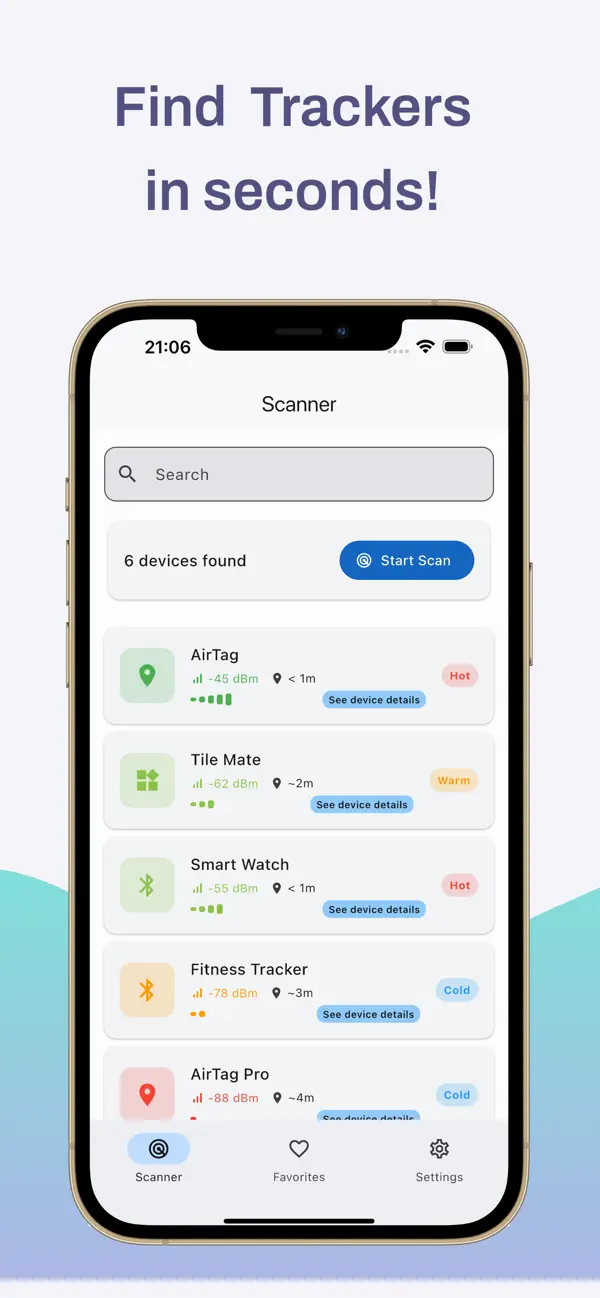 #3. Tracker Detect + (iOS) Ved: MEHMET KORDACI